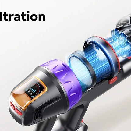 BUTURE VC90 600W 65KPA Potenza di aspirazione Aspirapolvere senza fili portatile elettrodomestico intelligente Batteria rimovibile Spazzola per la rimozione degli acari