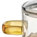 1600 ml durchsichtiger Glas-Suppentopf, großer Suppentopf aus Borosilikatglas, Glas-Kochtopf mit Deckel, Suppentopf