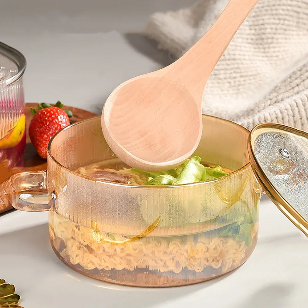 1500 ml transparenter Glastopf mit Doppelgriffen, Suppentopf mit Deckel, hitzebeständiges Kochgeschirr
