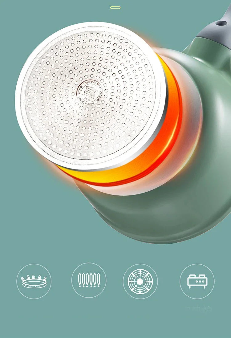 COOKER KING Pentola per il latte Padella antiaderente Micro pressione Rivestimento in pietra medica Pentola per alimenti per bambini Latte caldo Tagliatelle istantanee Pan Mini Pentola