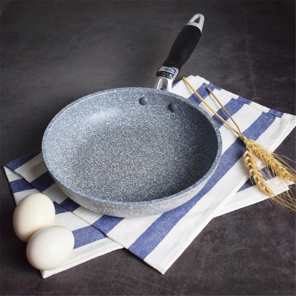 Durable Stein-Bratpfanne Wok Antihaft-Keramiktopf Induktionsfritteuse Steak Kochen Gasherd Pfanne Kochgeschirr Werkzeug für Küchenset