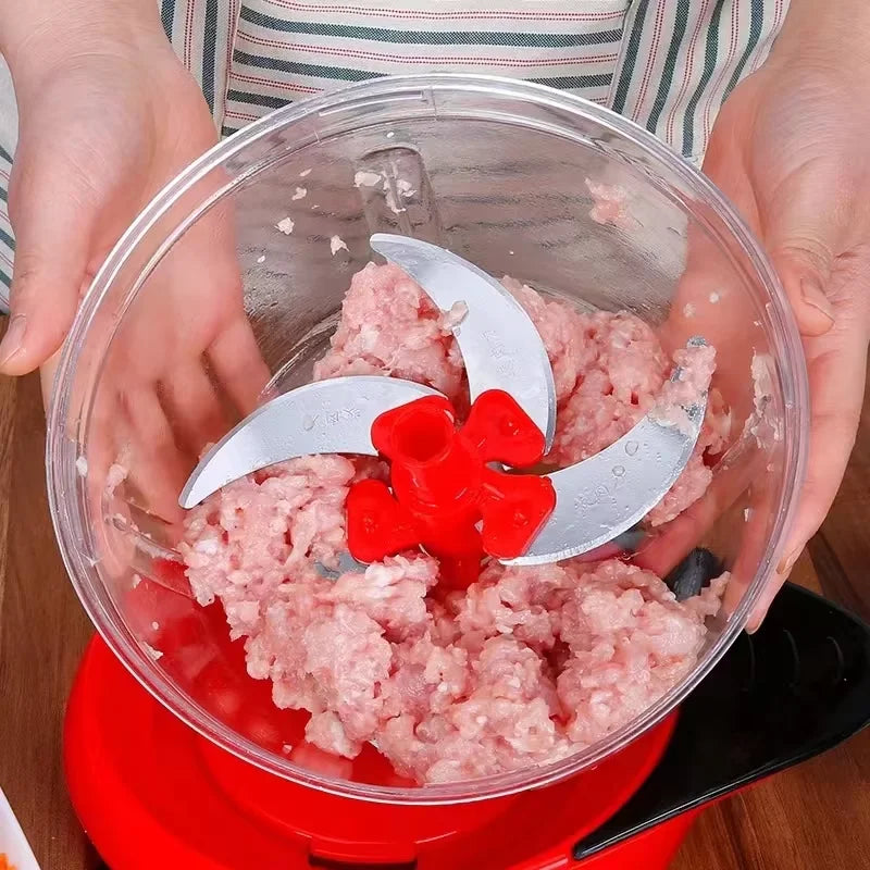 Multifunktionaler manueller Küchenroboter Chili Knoblauch Gemüseschneider Obst Zerkleinerer Maschine für die Küche