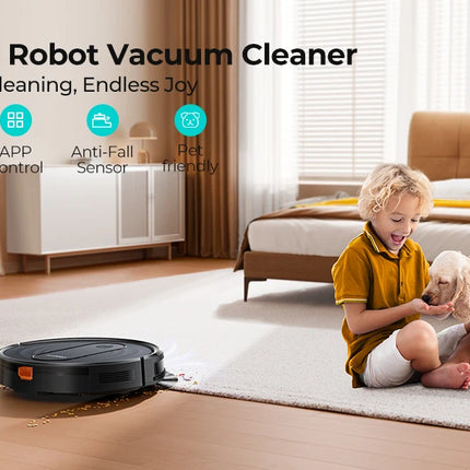 Airzeen R7 3-in-1 Robot Vacuum and Mop, 4000Pa Suction, Smart App/Alexa Control, Self-Charging for Pet Hair and Hard Floors