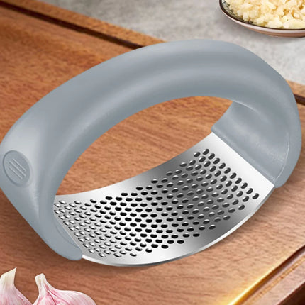 Manual Stainless Steel Garlic Press Rocker Mincer Garlic Chopper Garlic Crusher for Fruit Vegetable Kitchen Gadget Accessories