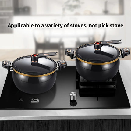 1.85 Gallon 10.24 Inch Multifunctional Non-stick Pot for Home Use, Suitable for Induction Cooker and Gas Stove