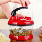 Multifunktionaler manueller Küchenroboter Chili Knoblauch Gemüseschneider Obst Zerkleinerer Maschine für die Küche