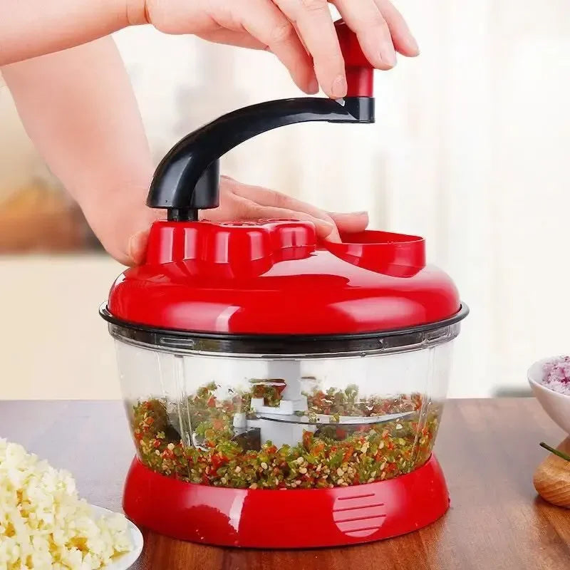 Multifunktionaler manueller Küchenroboter Chili Knoblauch Gemüseschneider Obst Zerkleinerer Maschine für die Küche