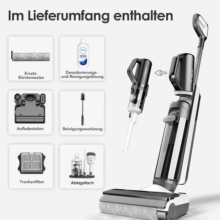 Tineco Floor One S5 Combo Smart Wet Dry Vacuum Cleaner with iLoop Technology 5-in-1 Wet Vacuum for Pet Hair Hard Floors LED Display Wi-Fi