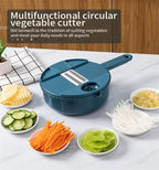 12 in 1 tritatutto per verdure multifunzionale patate tagliate manualmente affettatrice per ravanello grattugia utensili da cucina per hotel/commerciale