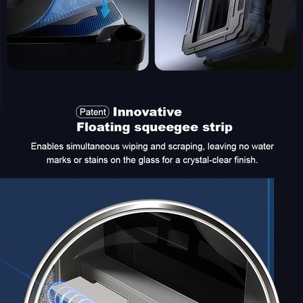 Liectroux S11 robot lavavetri, spruzzo d'acqua a 4 direzioni, pulizia di vetri, pavimenti, pareti e piastrelle, robot aspirapolvere per finestre, navigazione intelligente, sicurezza multipla, senza cornice, avvisi vocali