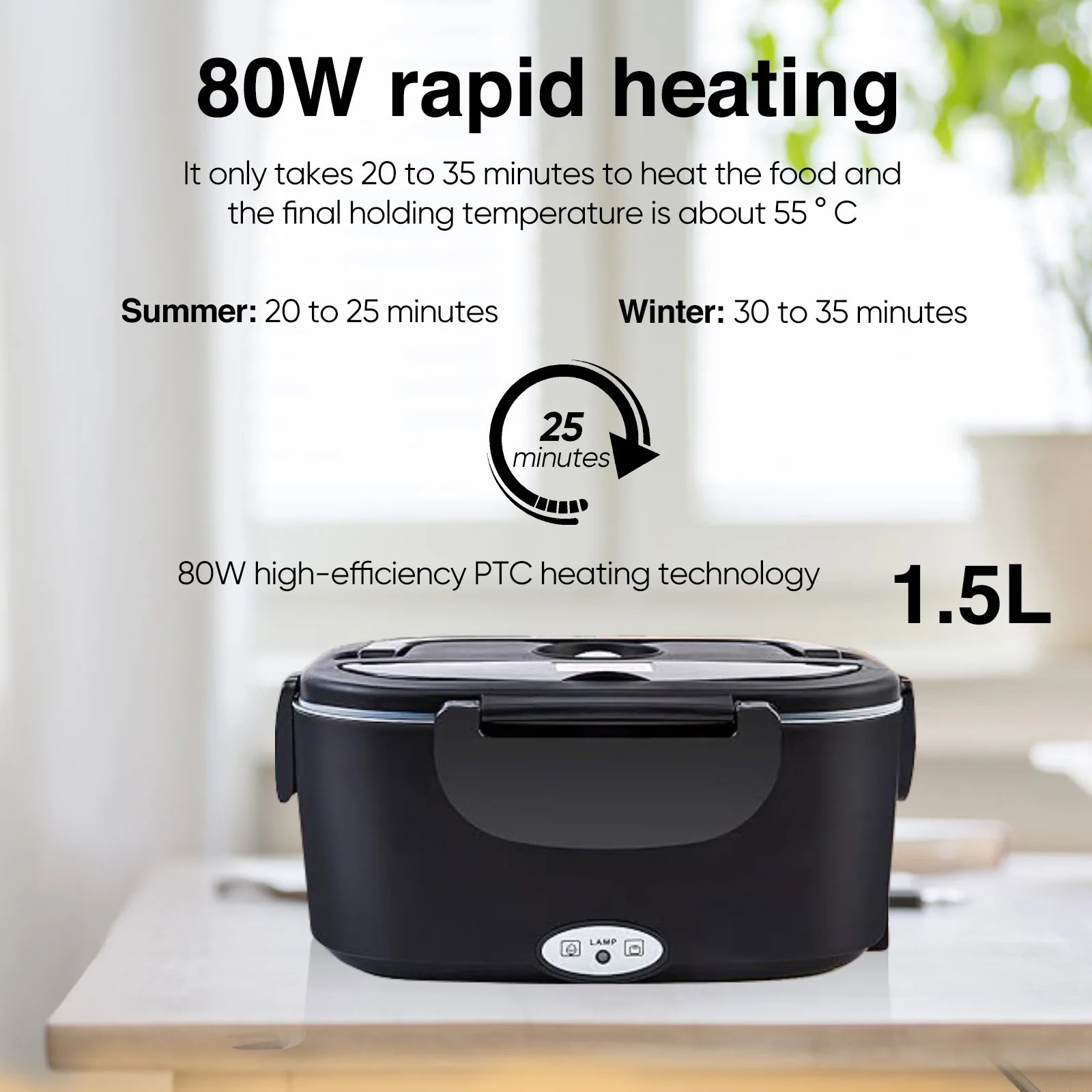 2-in-1 Auto Casa 12V 24V 110V 220V Elektrische Lunchbox Tragbare Picknick Schule Lebensmittelheizung Wärmer Behälter Set aus Edelstahl