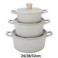 DONNOR 15 Pezzi Pentole e Padelle in Ceramica Set di Pentole Sane Antiaderenti Set da Cucina Set da Cucina con Padella a Induzione RV Set JT530