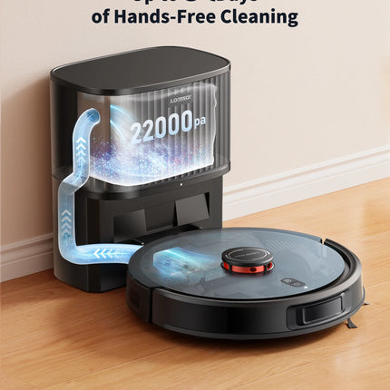 Laresar L20 Robot Vacuum Cleaner with 5000Pa Suction, LDS Navigation, Auto-Empty Station, Smart APP Control for Floors and Carpets