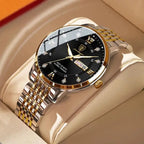 Herrenuhr, wasserdicht, mit Doppelkalender, Nachtlicht, koreanische Ausgabe, modische Armbanduhr, Geburtstagsgeschenk für Männer, Überraschung