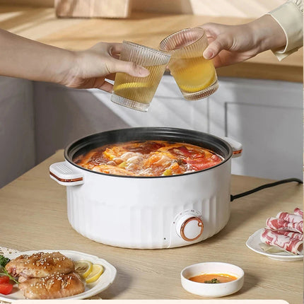 Portable Multifunction Electric Cooker Hot Pot Double Layer Household Mini Non-Stick Pots for Kitchen and Home Appliances
