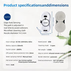 DIVEDEER Fensterputzroboter mit intelligentem Wasserspray, elektrischer Glasreiniger mit hoher Saugkraft, doppelseitiger Glasstaubsauger