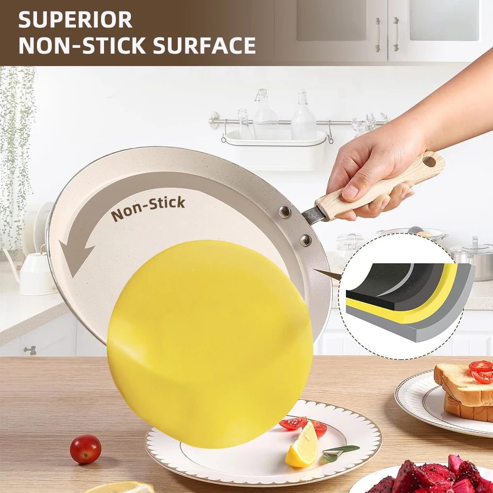 Padelle per pancake Padella antiaderente Pentole Utensili da cucina Friggere Cottura Fornello a induzione Fornello da forno Attrezzi da campeggio