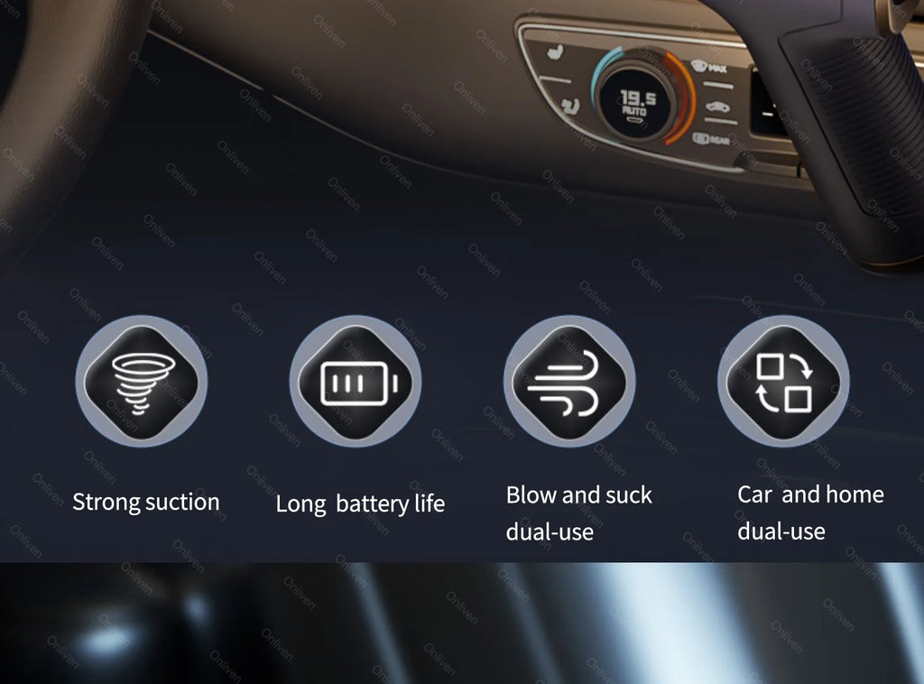 SZUK 98000PA Auto-Staubsauger Mini Leistungsstarke Reinigungsmaschine Starke Saugkraft Drahtloser Handstaubsauger für Zuhause und Auto