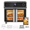 Friggitrice ad Aria EMPHSISM AFTO-2307DT 23L 2400W Doppia Zona Acciaio Inox