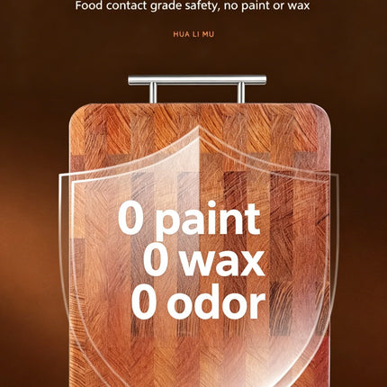 Solid Rosewood Cutting Board, Double-Sided, with Mortise and Tenon Joint, Thick, Anti-Mold, for Kitchen