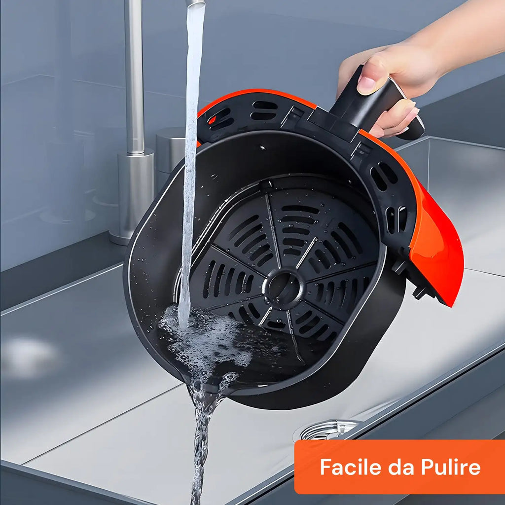 Friggitrice ad Aria 5L 1400W con Timer 60 Minuti e Display LED Touch