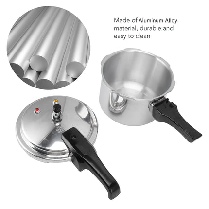 3L Aluminum Alloy Pressure Cooker 18cm Mini Pressure Cooker with 3L Bottom for Gas Stove 3L Aluminum Alloy Pressure Cooker