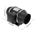 220V Ventole di Scarico Per Uso Domestico Silenzioso Tubo In Linea Condotto Ventilatore Estrattore Parete Aria Pulita Ventilatore per Cucina Bagno Wc 220m3/h