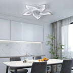 Jelena Ventilatore da soffitto intelligente con luci Telecomando 6 velocità Ventilatore moderno a LED Lampada da cucina Camera da letto Ventilatore domestico