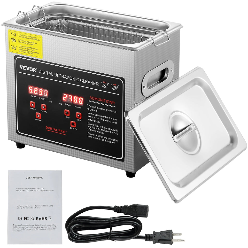 SucceBuy 2L 3L 6L 10L 22L 30L Ultraschallreiniger Edelstahl Tragbarer Reiniger Waschmaschine Ultraschall-Haushaltsgerät