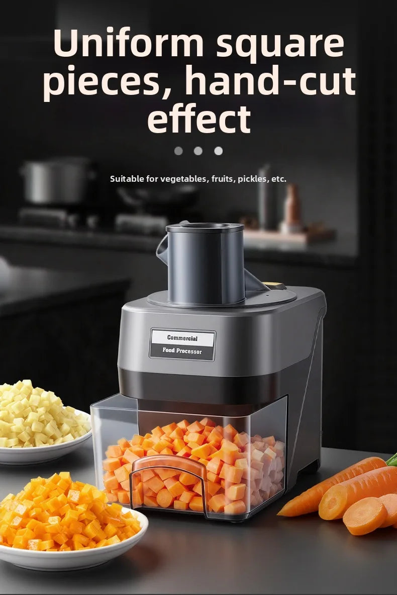 4-in-1 Elektrischer Gemüseschneider, Automatischer Küchenroboter, Kleines Haushaltsgerät zum Kochen, Hochleistungs-Fleischwolf für Zuhause