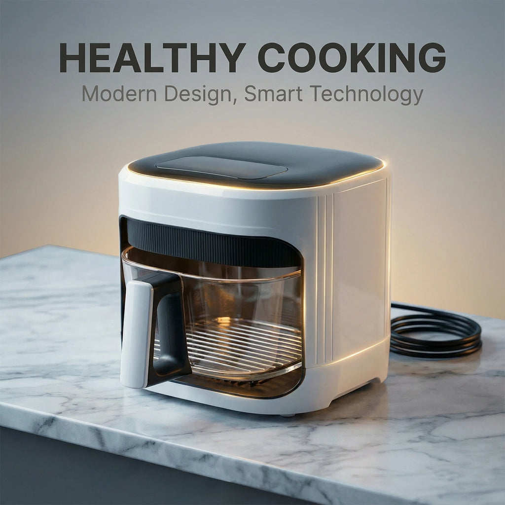 Friggitrice ad Aria Podofo 5L 1350W con Controllo Touch in Vetro