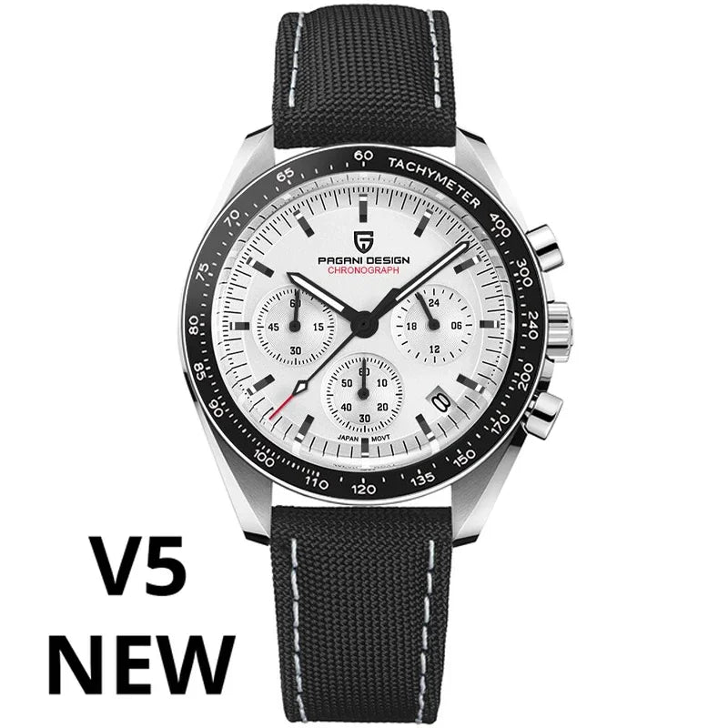 PAGANI DESIGN AK Project Mars Herrenuhren Top Luxus Quarz Herrenuhr AR Saphir Speed Sport Chronograph mit automatischem Datum