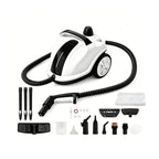 Podofo Elektrischer Dampfreiniger 2000W, 5 Bar Hochdruck und Temperatur, Sterilisation und Desinfektion, Dampfreiniger für Autos mit 2.0L Edelstahlkessel, Chemikalienfrei, Desinfektionsmittel für Böden