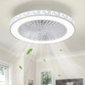 Ventilatore da soffitto con luce LED, telecomando, 6 velocità e luce dimmerabile 3000K-6000K
