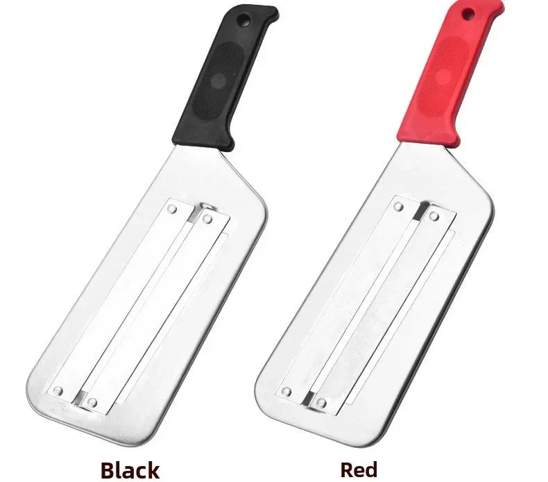 Affettatrice per Verdure in Acciaio Inox, Utensile Multifunzione per Tagliare e Sminuzzare Cavolo, Lattuga, Carote e Cipolle per Preparazione in Cucina