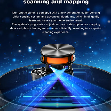 Liectroux T9 Robot Vacuum and Mop with LDS Navigation, 6500Pa Powerful Suction, Auto-Empty Station, Multi-Floor Mapping, Carpet Boost, Tangle-Free Brushes, 2.4/5GHz WiFi