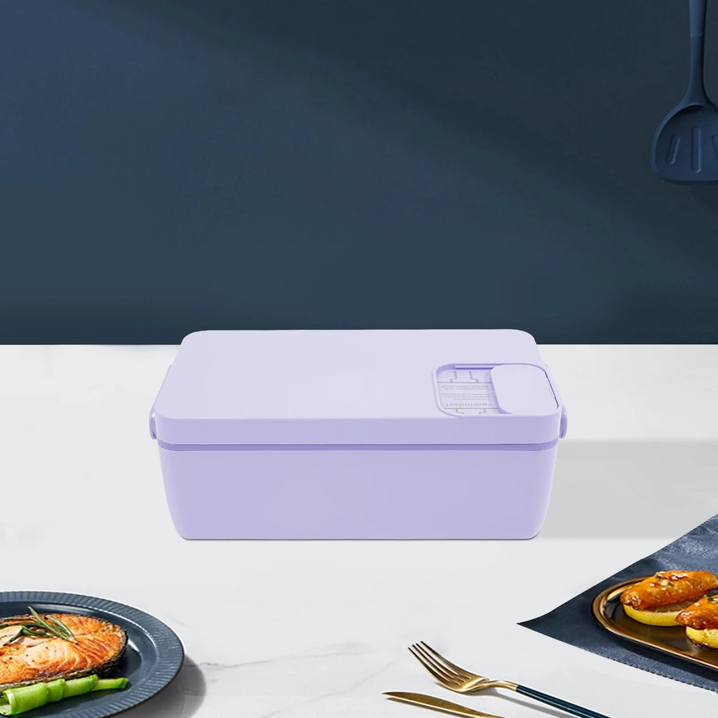 Tragbarer smarter Speisenwärmer mit wiederaufladbarem 1-Liter-Akku, Touch-Steuerung, LED-Anzeige und USB-Ladefunktion
