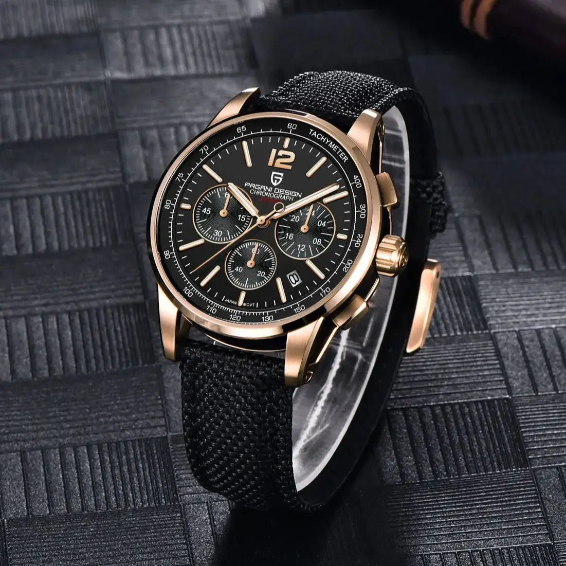 PAGANI DESIGN Orologio da Polso Uomo Quarzo VK63 41mm Vetro Zaffiro 10 Bar