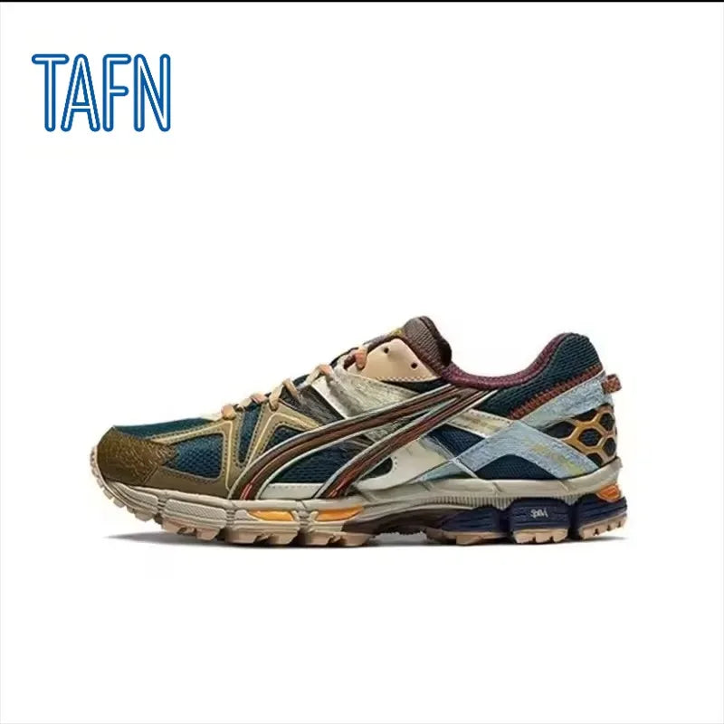 Retro-Sportschuhe mit segmentierter, rutschfester Sohle, geeignet für Jogging, Outdoor-Aktivitäten, Freizeit und Fitness für Erwachsene.