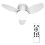Ventilatore da Soffitto Moderno con Luci, Motore DC Silenzioso, Telecomando