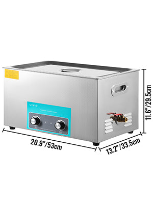 SucceBuy 3L 6L 10L 15L 22L 30L Elektrischer Ultraschallreiniger Tragbare Waschmaschine Ultraschall-Geschirrspüler für Zuhause und Büro