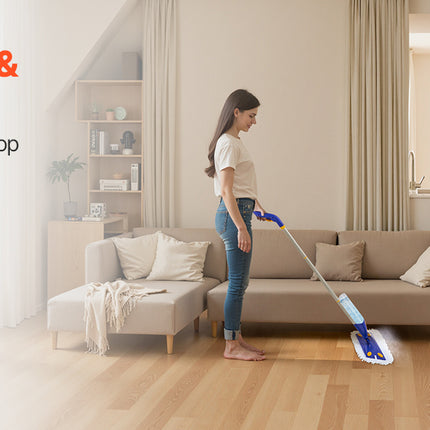 SucceBuy Spray Mop with 3 Washable Pads, 27oz Refillable Water Tank for Wet and Dry Cleaning of Household Floors for Tile/Vinyl/Wood