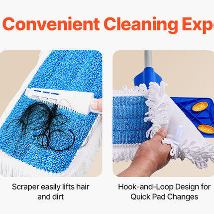 SucceBuy Spray Mop with 3 Washable Pads, 27oz Refillable Water Tank for Wet and Dry Cleaning of Household Floors for Tile/Vinyl/Wood