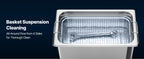 SucceBuy Ultraschallreiniger 6L 10L 15L 30L aus Edelstahl, Ultraschallreinigungsmaschine für Uhren, Rasierer, Schmuck, Münzen