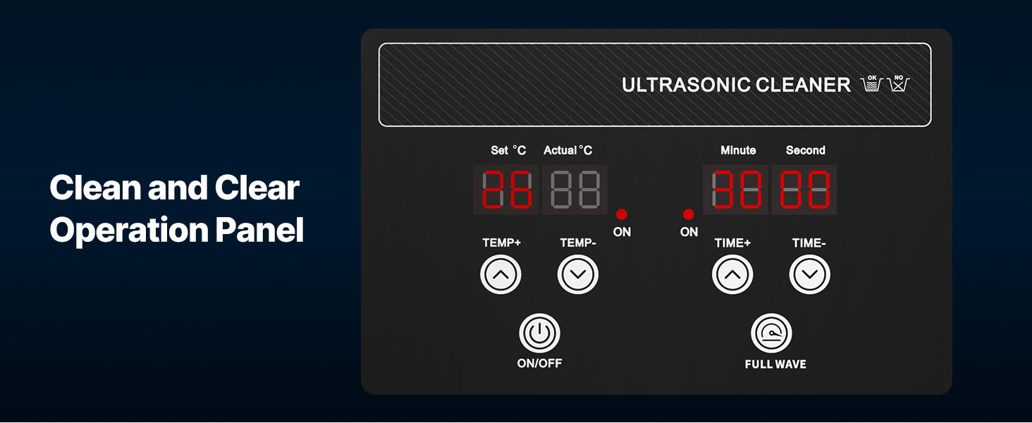 SucceBuy Ultraschallreiniger 6L 10L 15L 30L aus Edelstahl, Ultraschallreinigungsmaschine für Uhren, Rasierer, Schmuck, Münzen