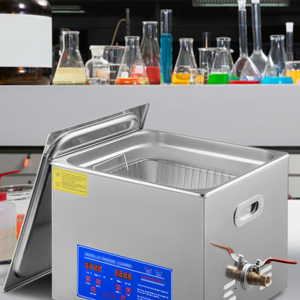 SucceBuy 15L Ultrasuoni Pulitore Lavapiatti Lavatrice Portatile con Timer Digitale per Pulizia Gioielli e Apparecchi Domestici